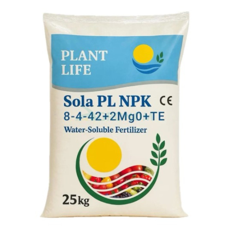 Мінеральне добриво Плант Лайф | Plant Life NPK 8-4-42 + 2MgO + TE 25 кг